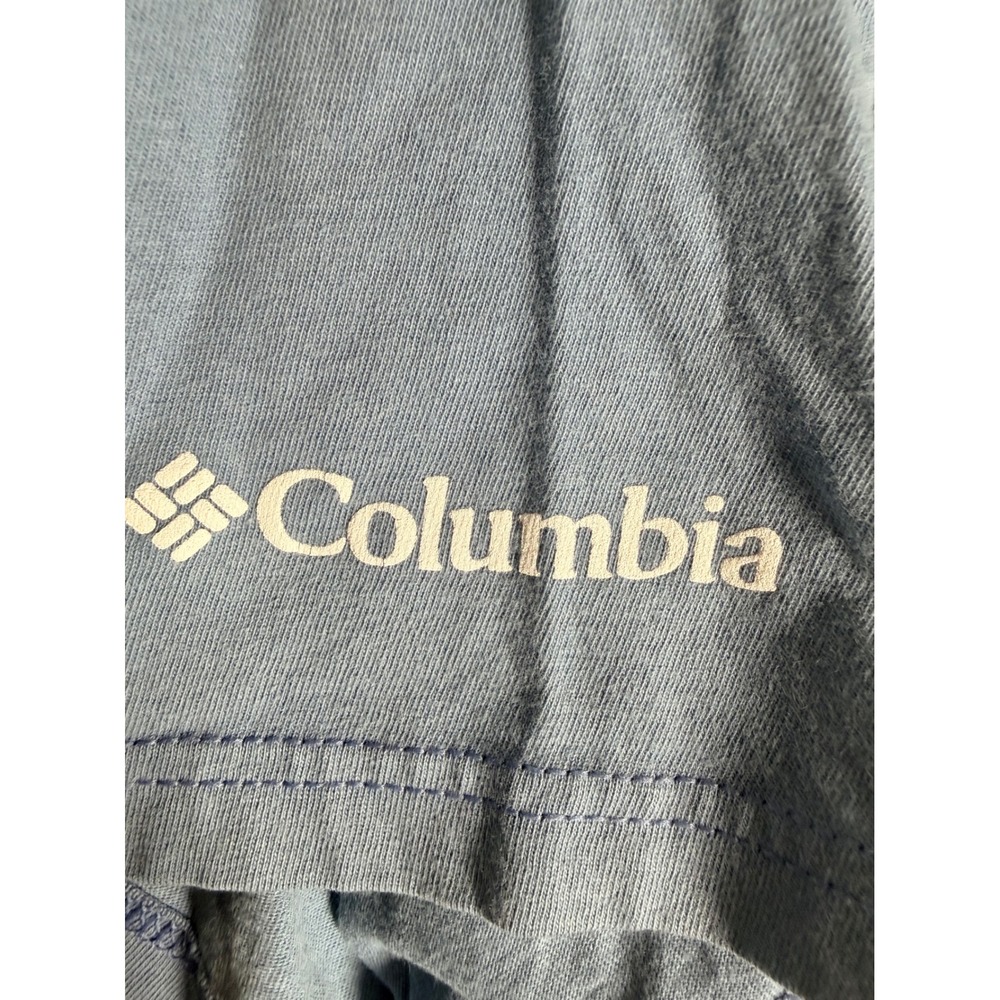 Columbia Sportswear Mens Blue Mountain Graphic T-Shirt Cotton Hiking Tee Large - Picture 4 of 8